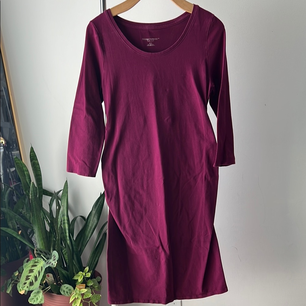 Liz Lange for Target Maternity Magenta purple Dress M